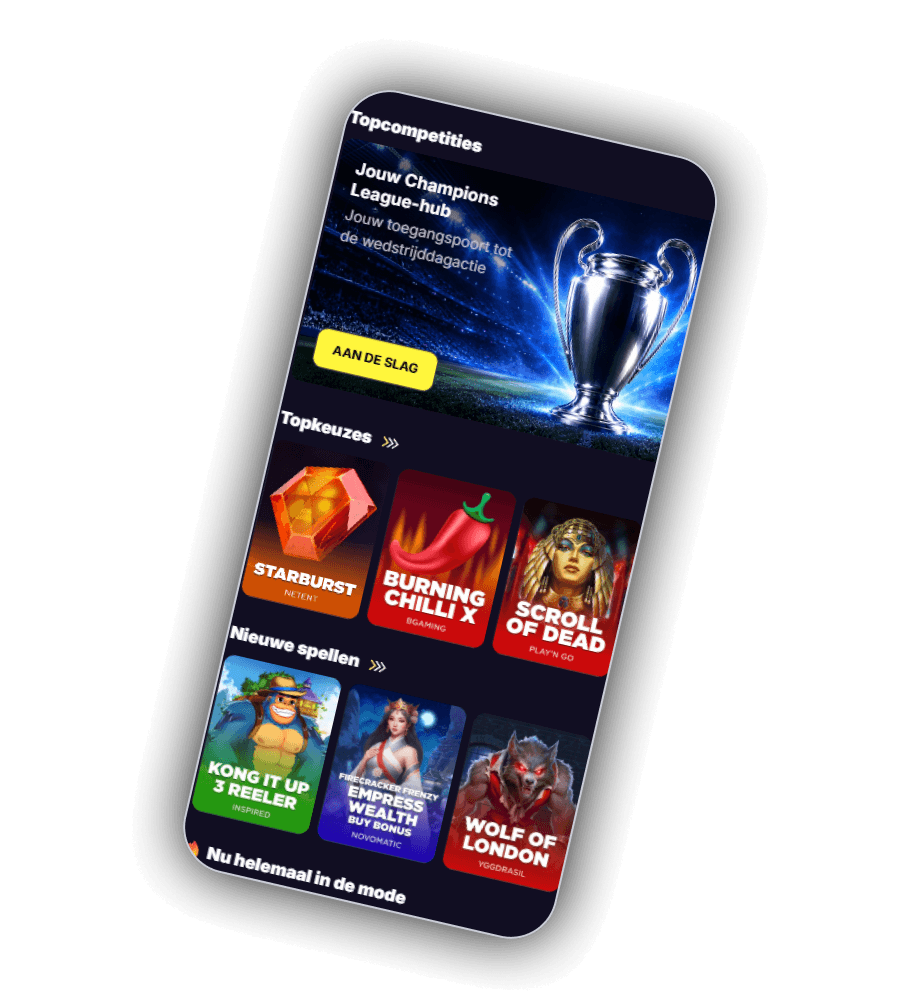 Interface van het FreeSpinza Casino